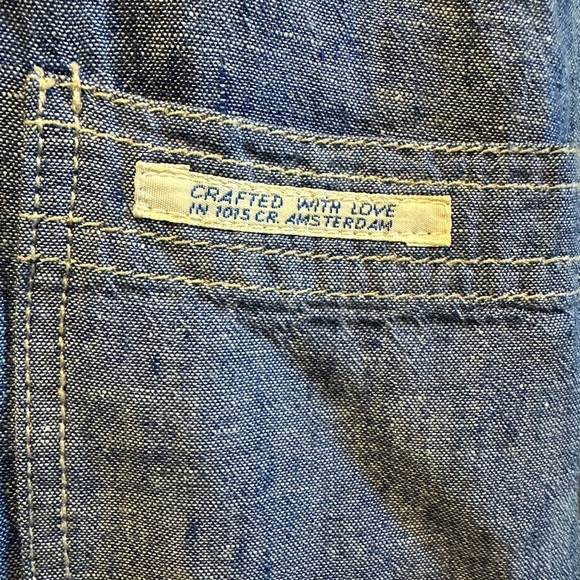 Scotch & Soda | Blue Chambray Button Down Shirt | Men’s | Medium - Picture 3 of 12